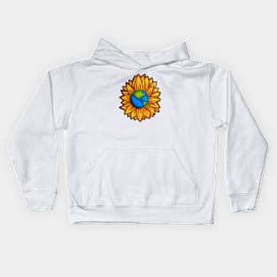 Sunflower Earth Kids Hoodie